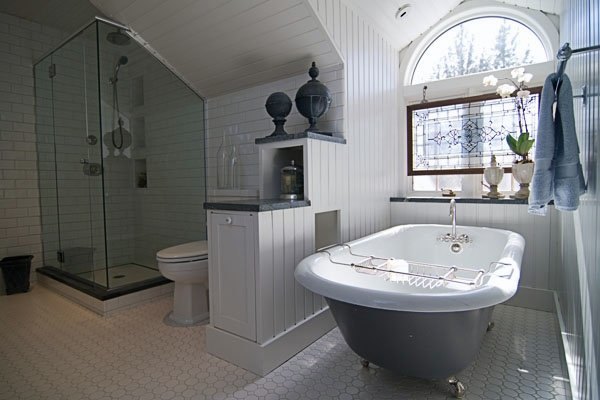 Cherry Lane bath remodel — clawfoot tub